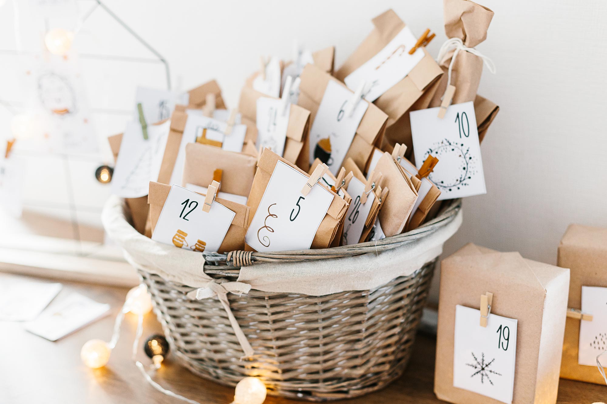 Adventskalender für 2-3 jährige selbstmachen