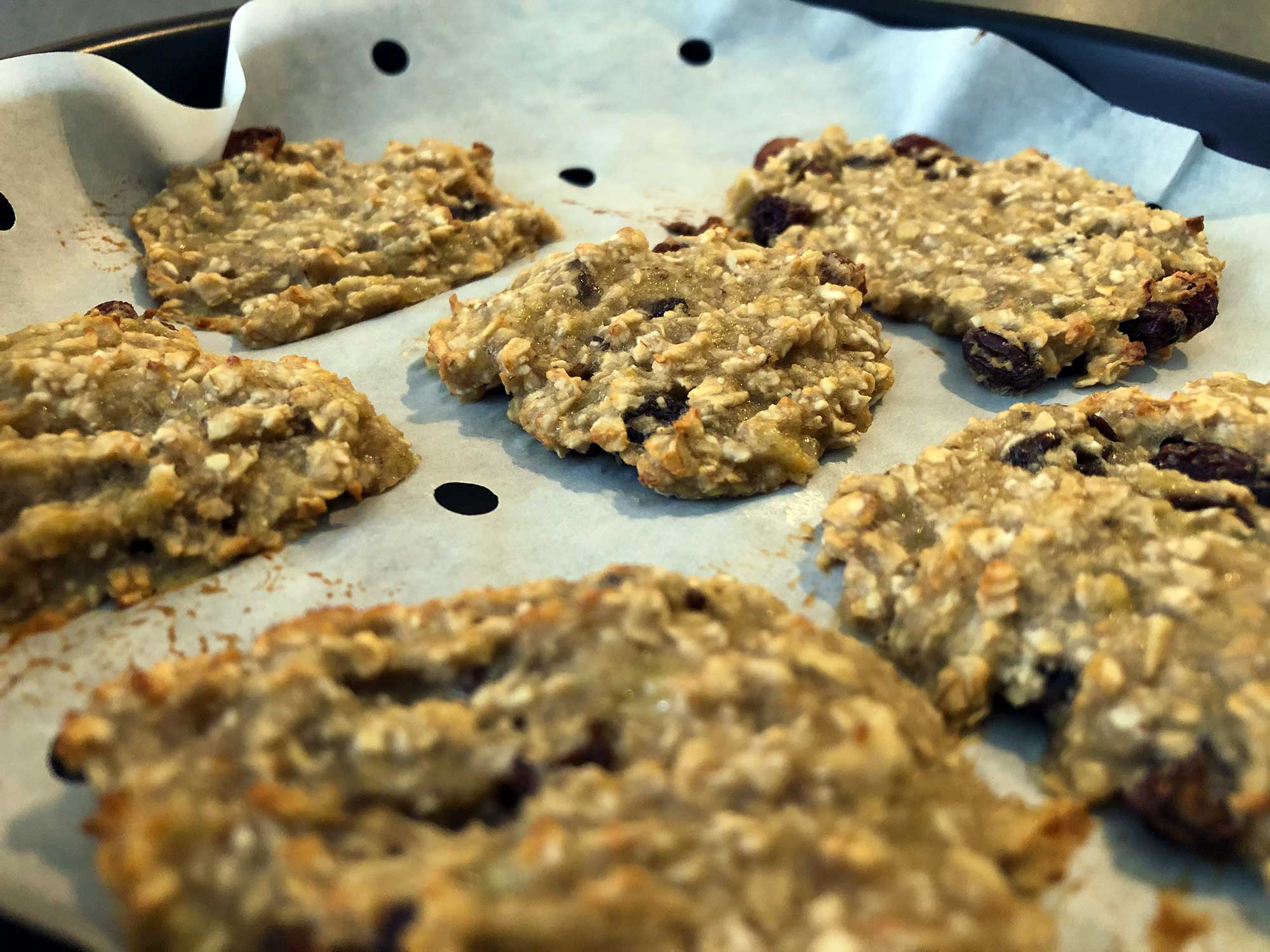 Leckeres Rezept für Haferflocken-Bananen-Cookies