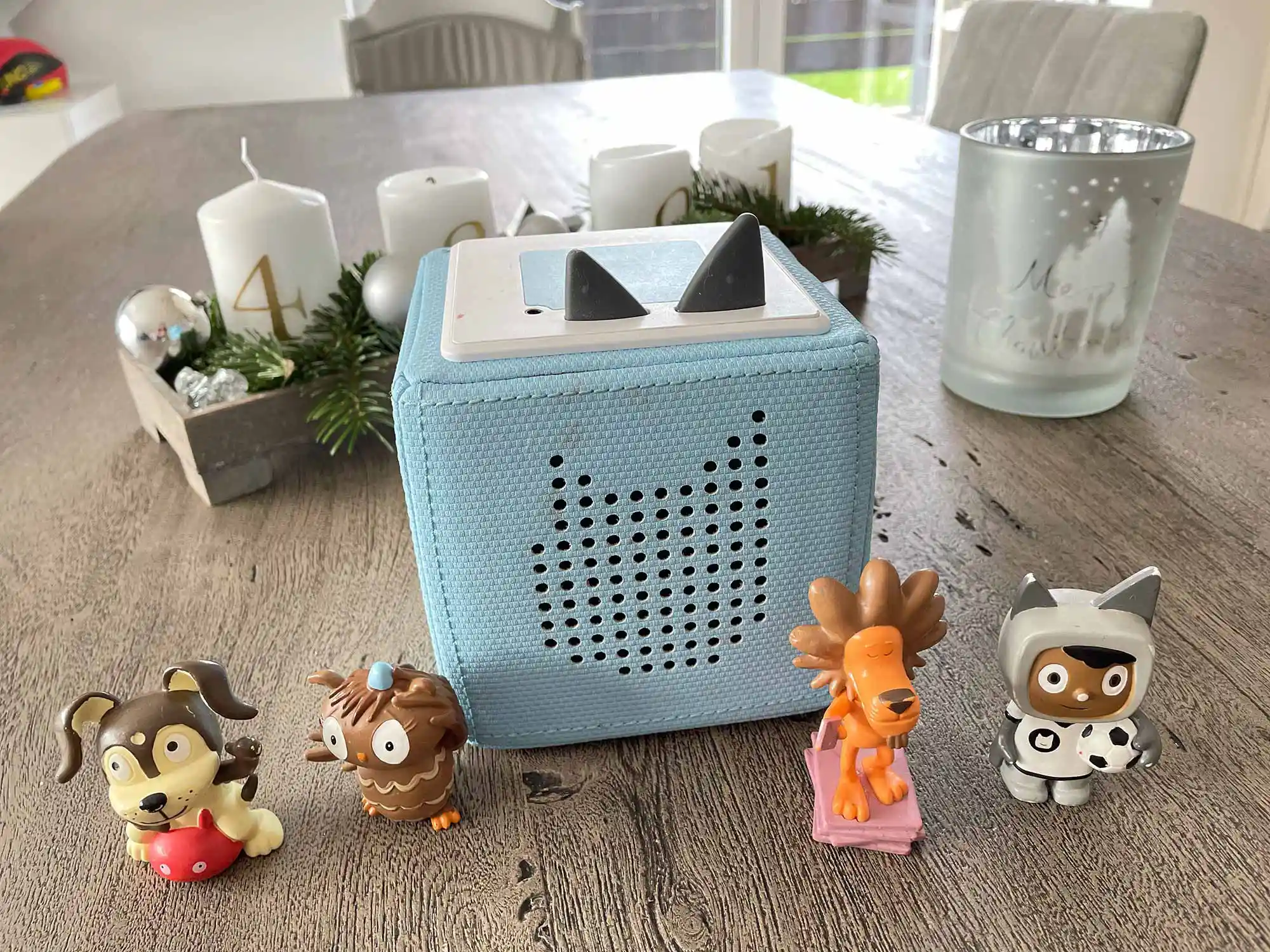 Blaue Tonie-Box für Kinder
